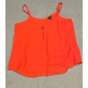 Torrid 1 Bright Orange Minj Zip Tank 1X